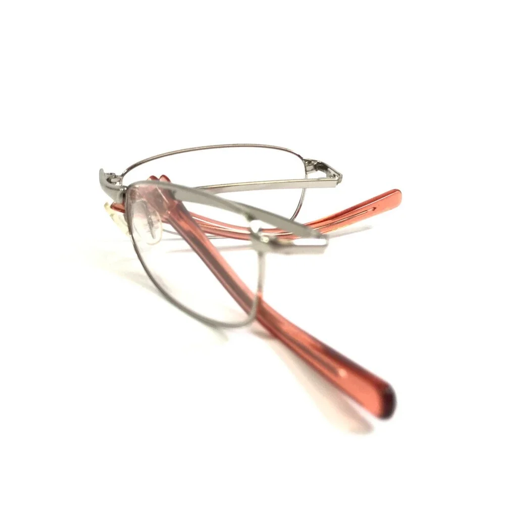 Prada Eyeglasses Frames VPR76C 9AC-4L1 Silver Collapsible Folding 53-18-145